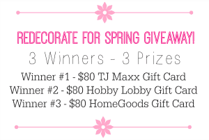 Redecorate for Spring Giveaway!