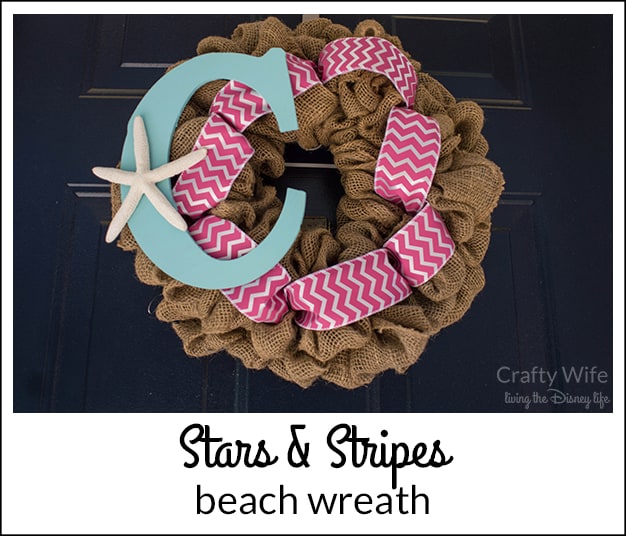 DIY Stars & Stripes Beach Wreath