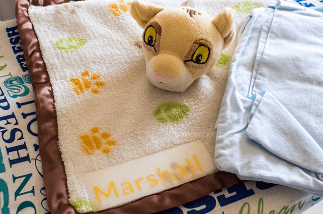 To match a safari themed nursery, I pulled out my silhouette and customized items from the Disney Baby Lion King collection at @Walmart. #ad #magicbabymoments