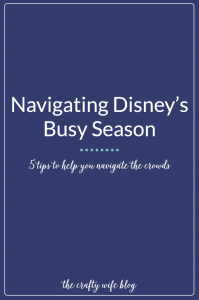 Navigating the parks during Disney's busy seasons can be stressful if you don't plan ahead! Use these five tips to help plan a fun and easygoing vacation for you and your family!