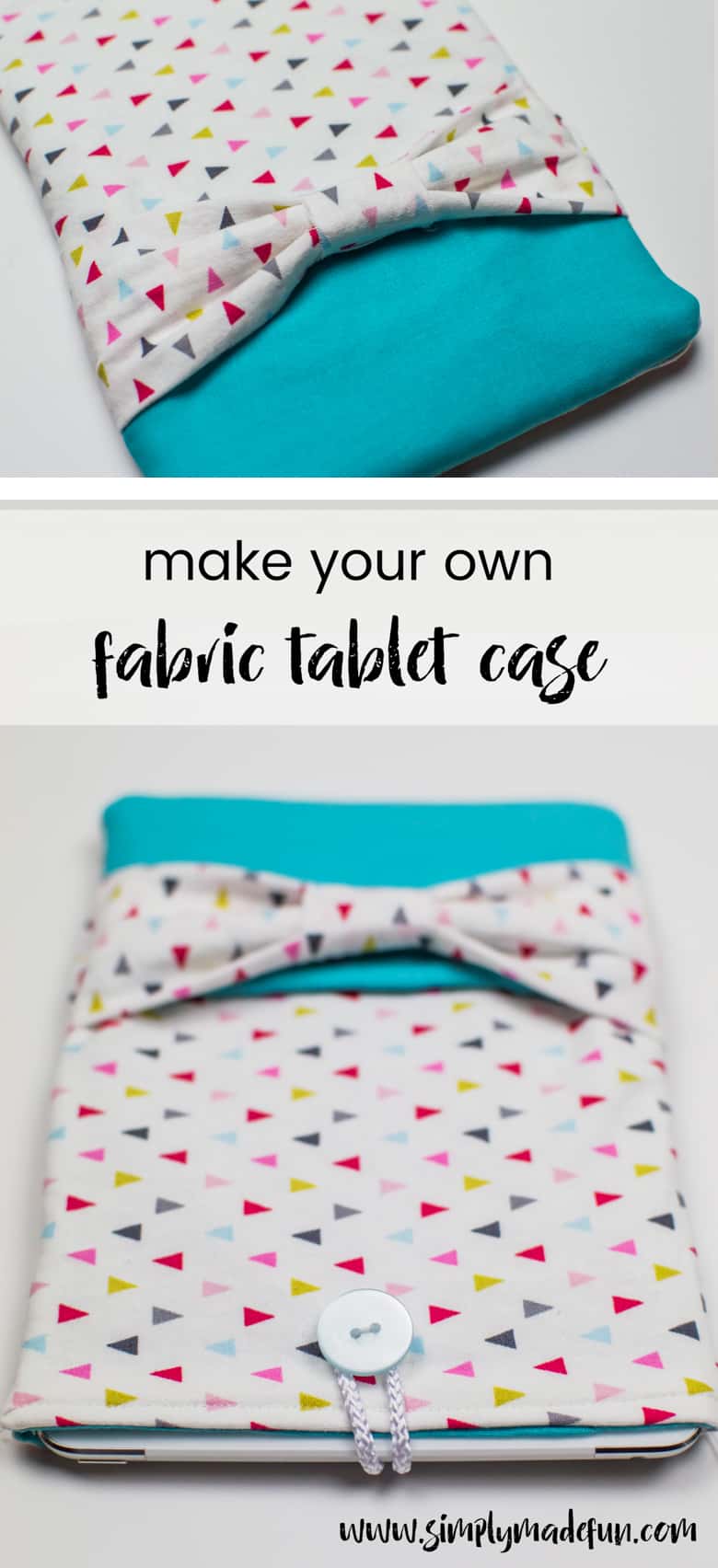 Travel with your electronics in style and learn how to make your very own fabric tablet case with this easy-to-follow tutorial!