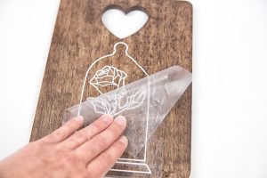Beauty and the Beast Enchanted Rose Art | Disney Crafts | Silhouette Cameo Crafts | Vinyl Crafts | Beauty and the Beast | Belle Crafts