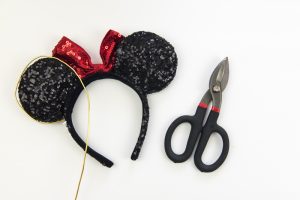 Floral Mickey Ears pumpkin - I hate spending money on pumpkins that mold quickly and make a mess when you carve them. So I'm switching to a simple + cheap version, styrofoam pumpkins from the Dollar Tree, to make my very own Floral Mickey Ears pumpkin!