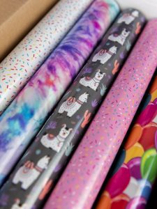 Rolls of Heat Transfer and Adhesive Patterned Vinyl to use for projects