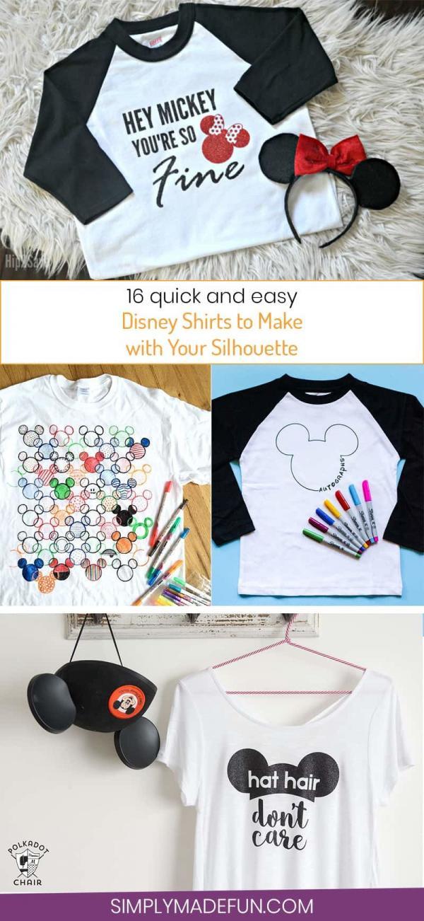 16 Disney Shirts to Make with Your Silhouette - Simply Made Fun