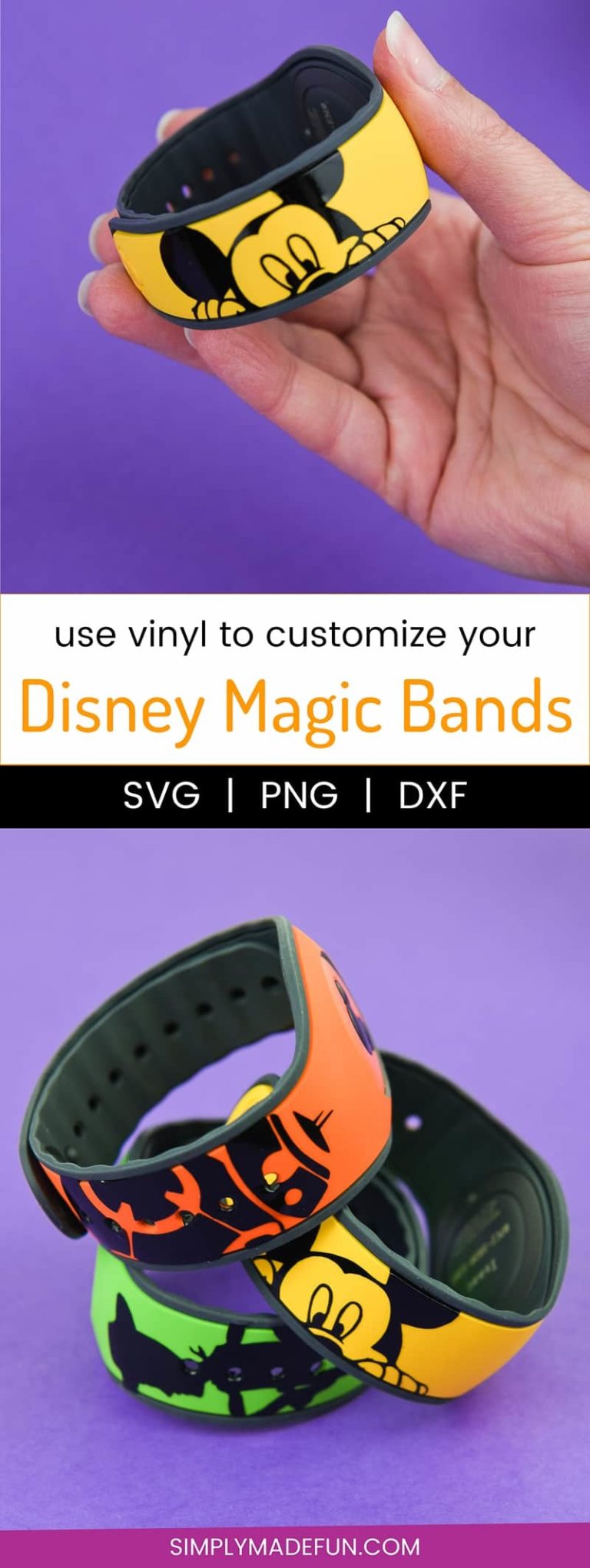 Customize Your Disney Magic Bands with Vinyl - Simply Made Fun