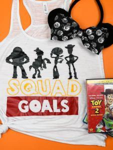 Toy Story Shirt - Toy Story Land is opening at Disney World Summer of 2018 and we're designing our own shirts for opening day! If you or your little ones love the Toy Story characters and can't wait for the new land to open at Disney's Hollywood Studios, you need these shirts! They're super easy to make with a Silhouette Cameo or Cricut Machine and when you're done you'll have super cute and custom shirts for your next Disney vacation!