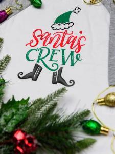 Hand Lettered Matching Family Christmas Shirts DIY