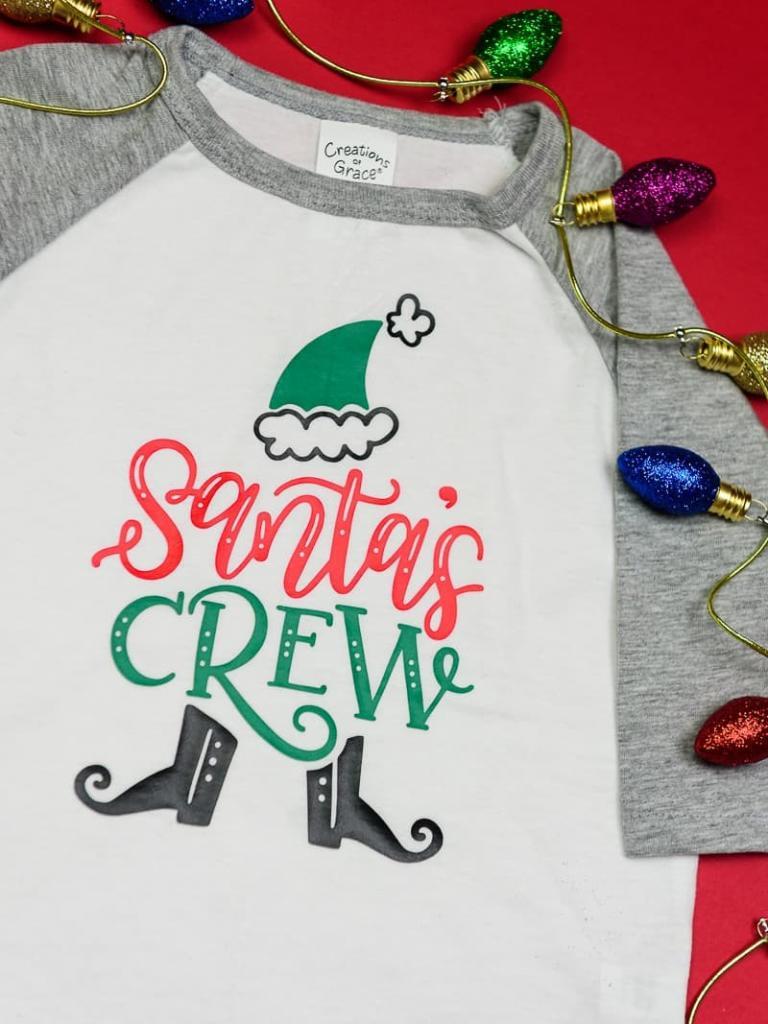 Hand Lettered Matching Family Christmas Shirts DIY