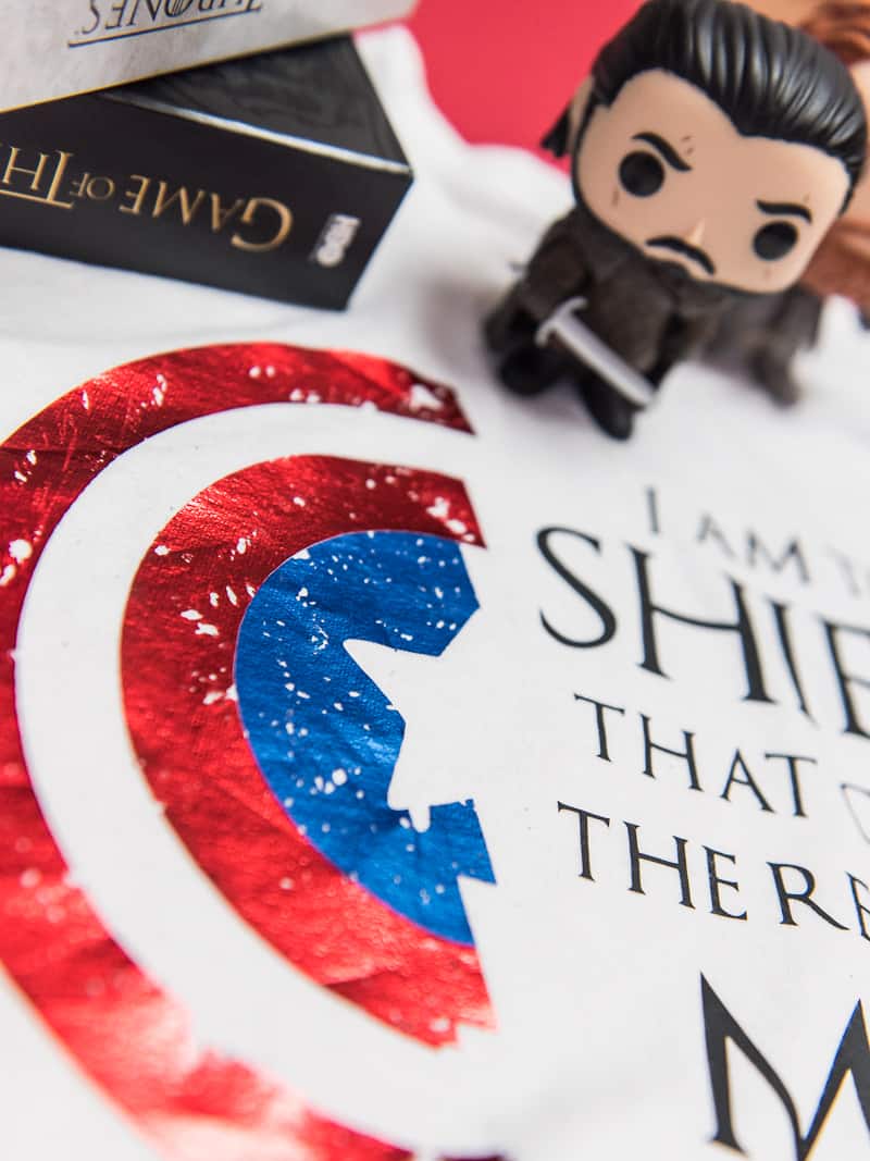 how to distress vinyl on a Game of Thrones shirt