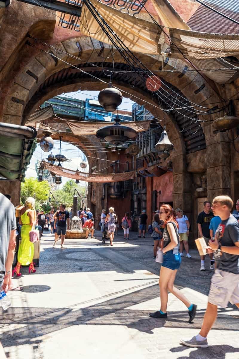 The market at Star Wars Galaxy's Edge at Disney World