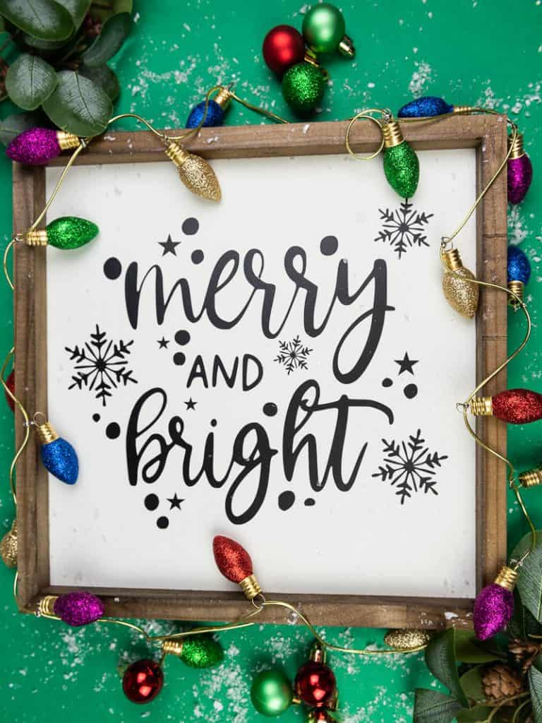 Download Merry And Bright Svg File Simply Made Fun
