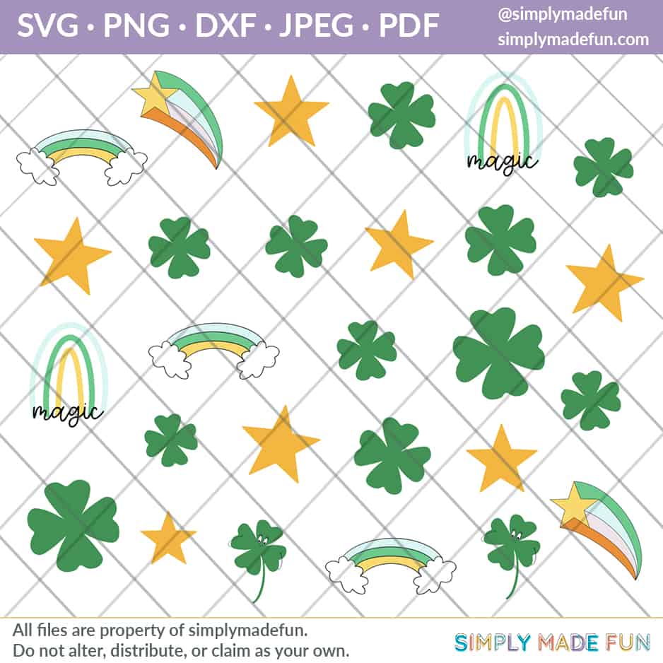 St. Patrick's Day free svg sticker file