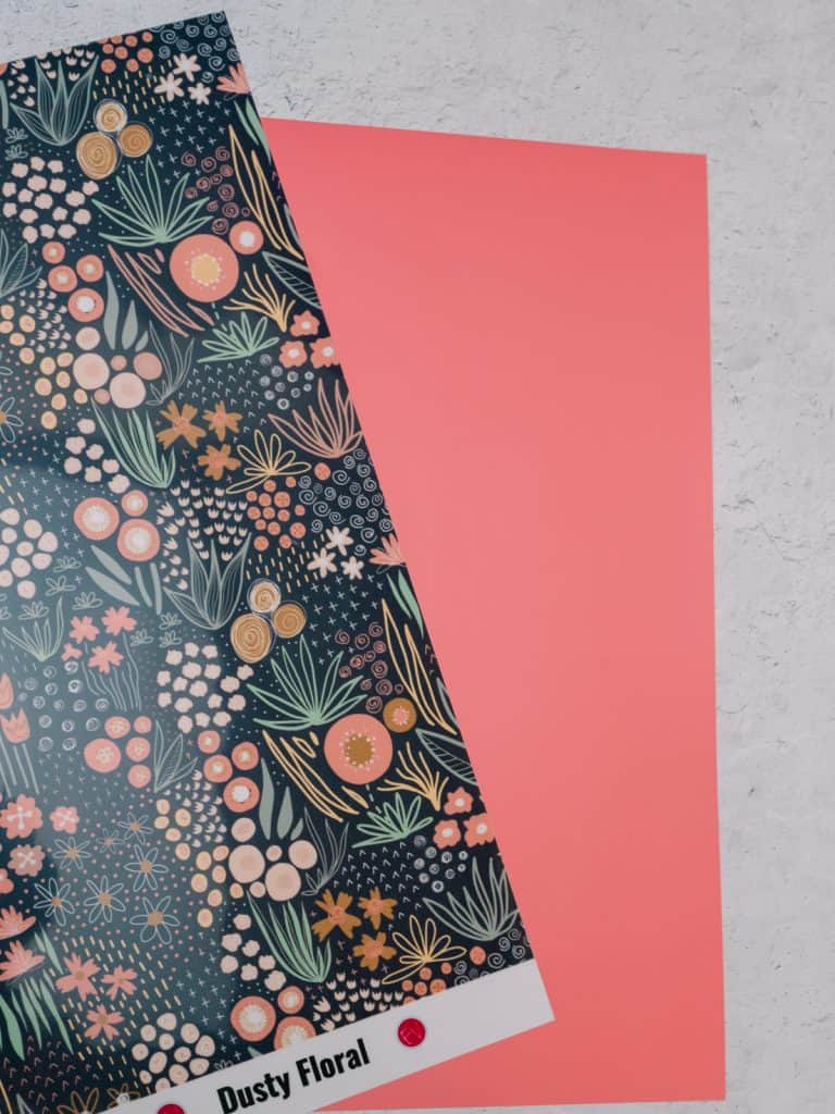 Dusty Floral and Coral Heat Transfer Vinyl from Expressions Vinyl