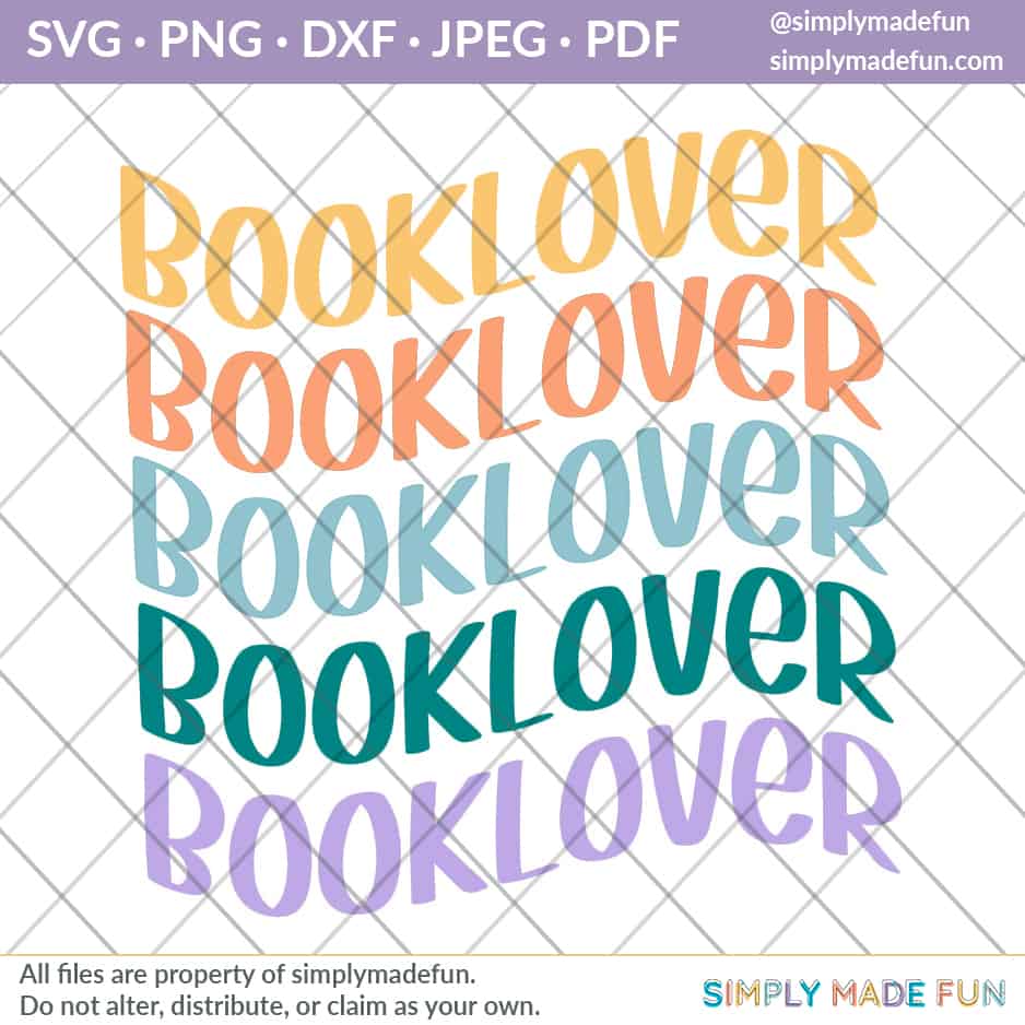 Booklover svg cut file to download for personal use only
