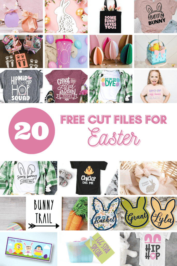 20 free cut files for Easter