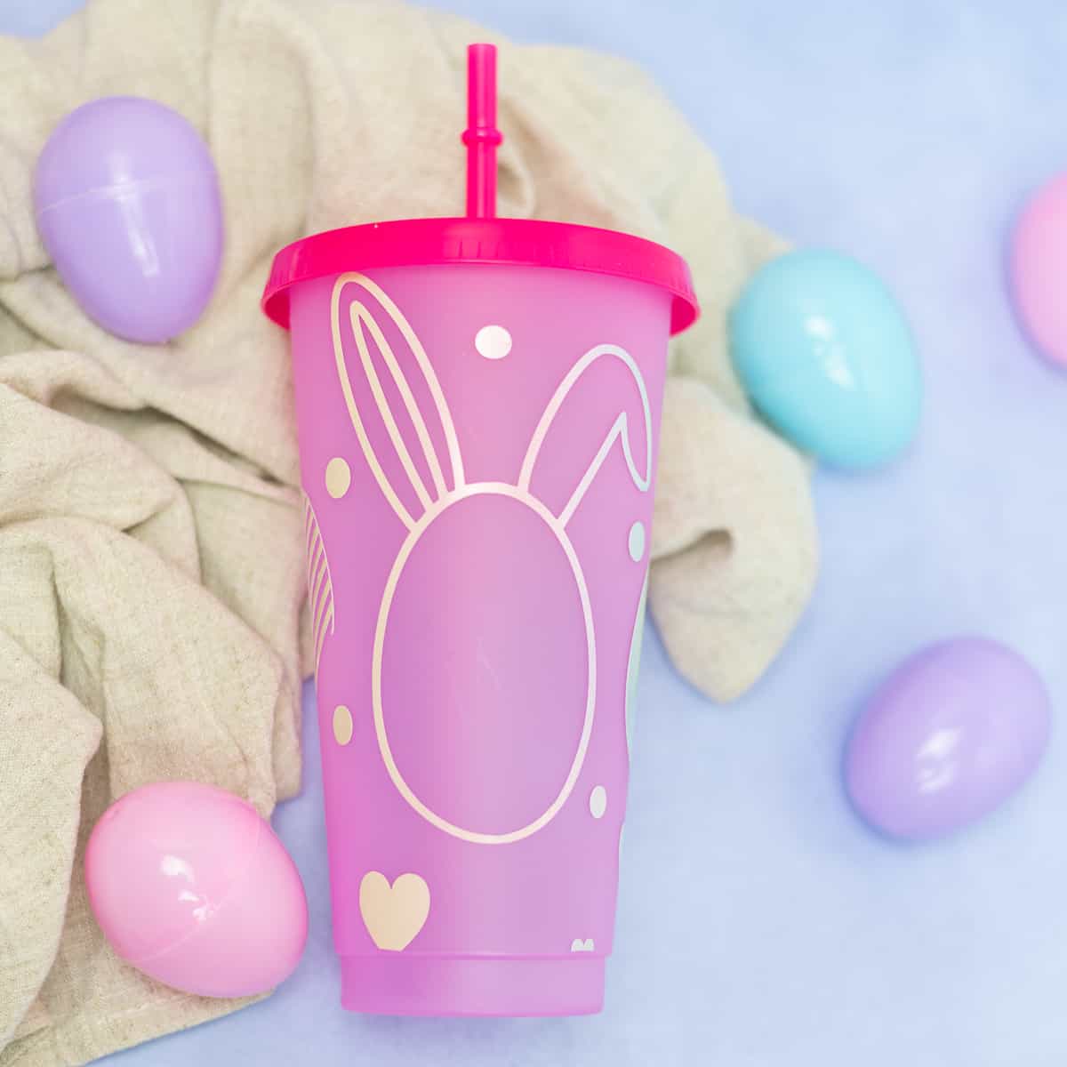 Easter Egg Tumbler with Adhesive Vinyl