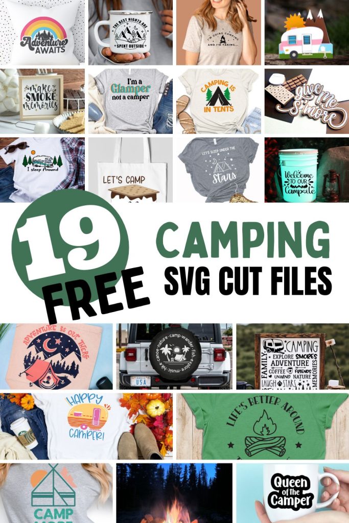 19 free camping svg cut files